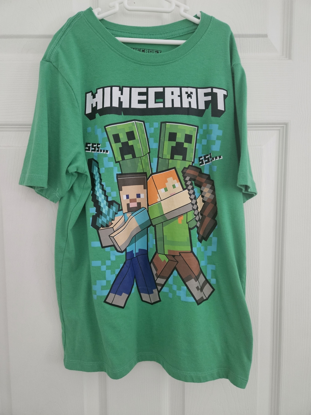 Minecraft Boys' Green Short-Sleeve Graphic Tee